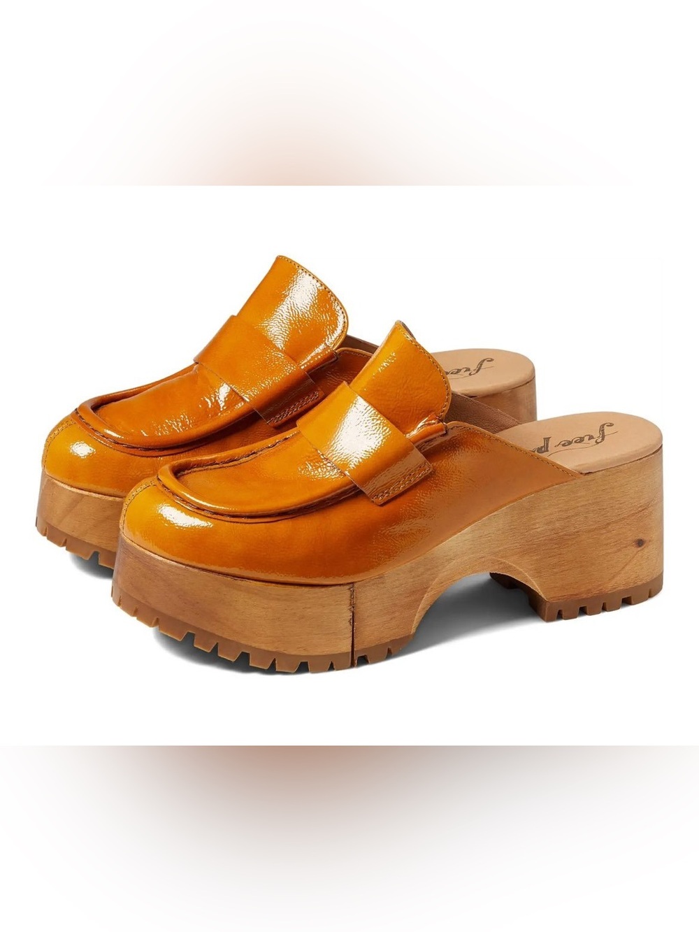 Free People Tan Corbin Loafer Clogs - Picture 1 of 7